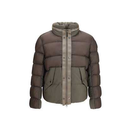 Bicolor Polyamide Full-Length Jacket