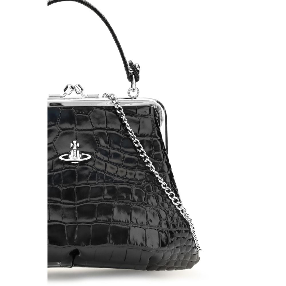 Black Calf Leather Bos Taurus Shoulder Bag