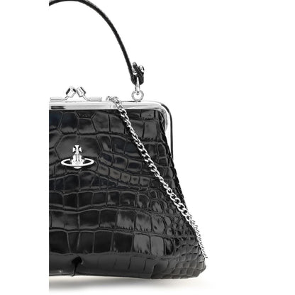 Black Calf Leather Bos Taurus Shoulder Bag