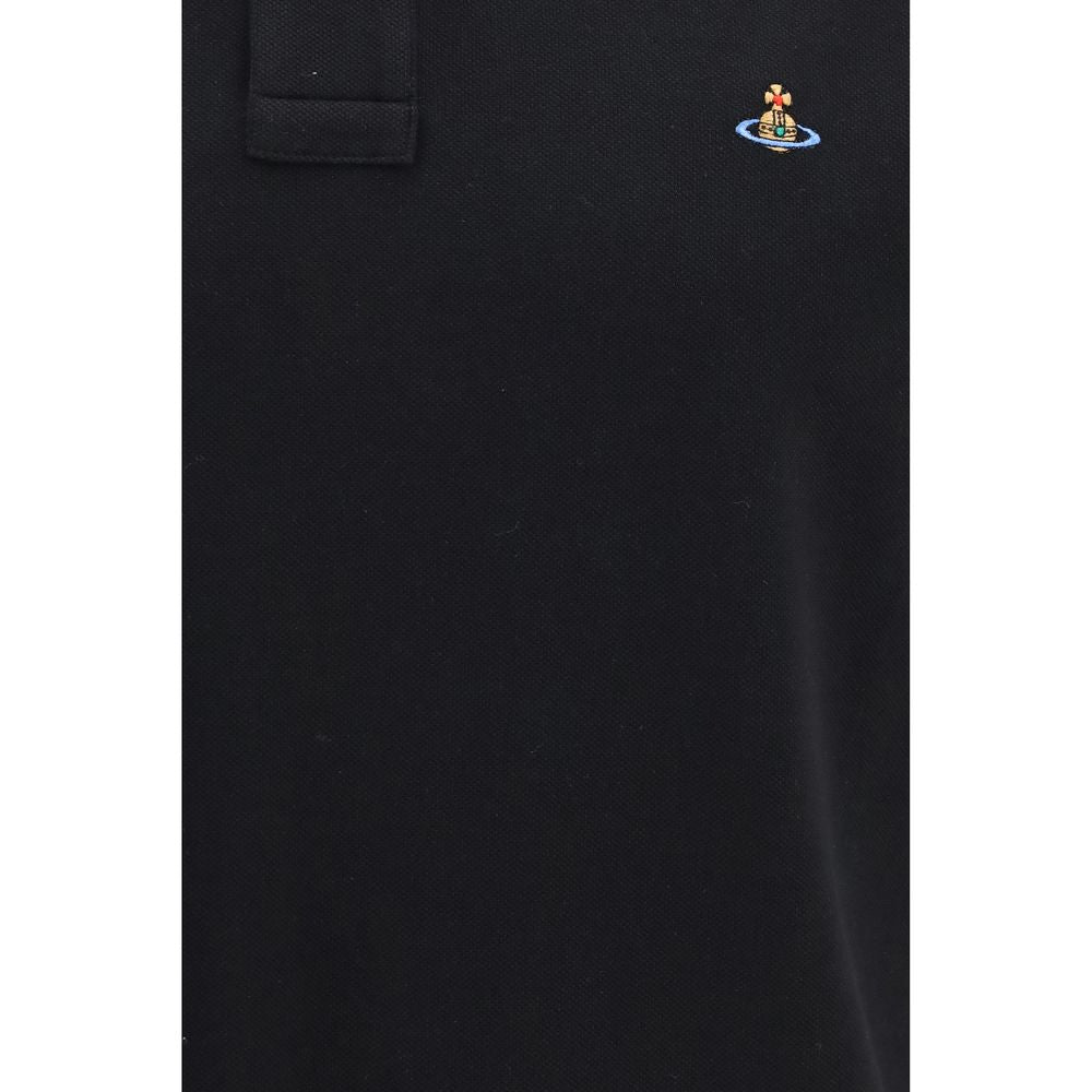Black Cotton Polo Shirt