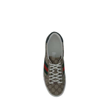 Beige Polyethylene Low Top Sneakers