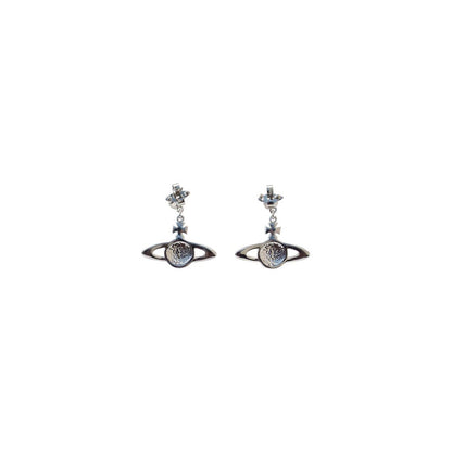 Silver Brass Earrings