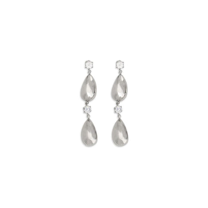 Silver Brass Earrings