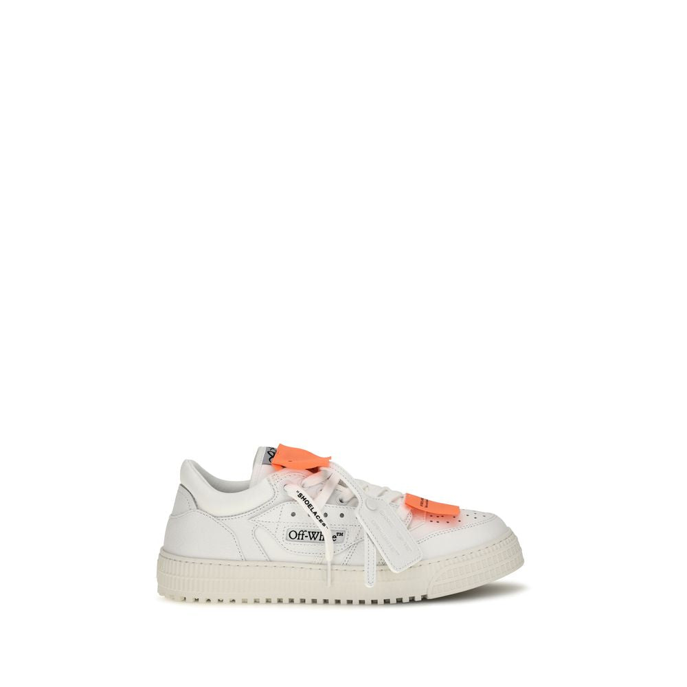 White Calf Leather Bos Taurus Low Top Sneakers