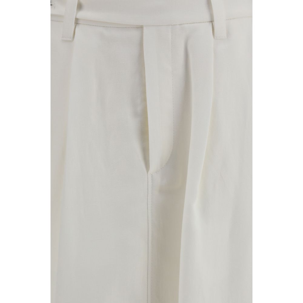White Viscose Long Skirt