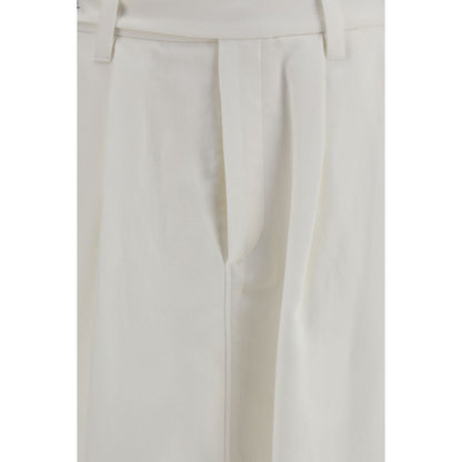 White Viscose Long Skirt
