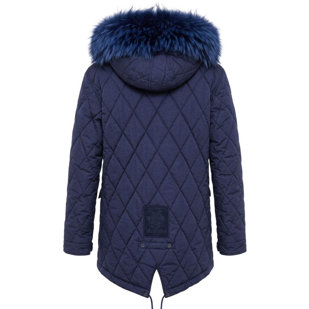 Blue Cotton Women's Jacket