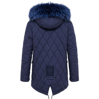 Blue Cotton Women's Jacket