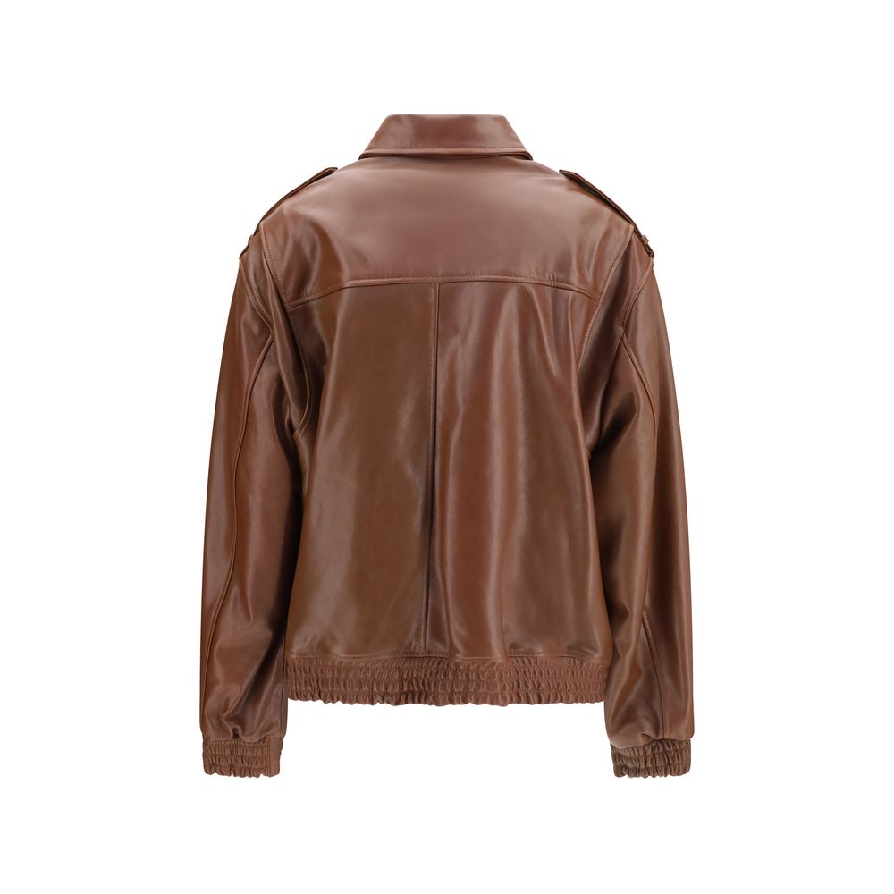 Brown Lamb Ovis Aries Aries Full-Length Jacket