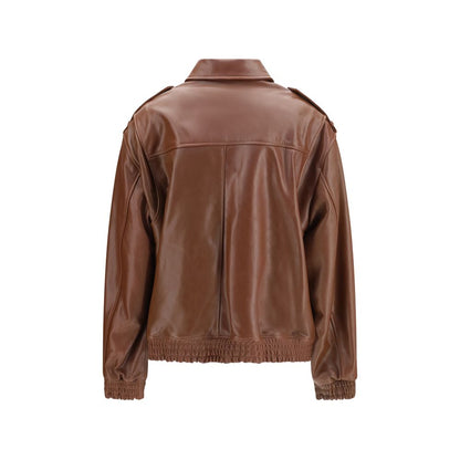 Brown Lamb Ovis Aries Aries Full-Length Jacket