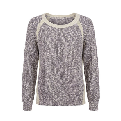 Grey Cotton Women's Sweater
