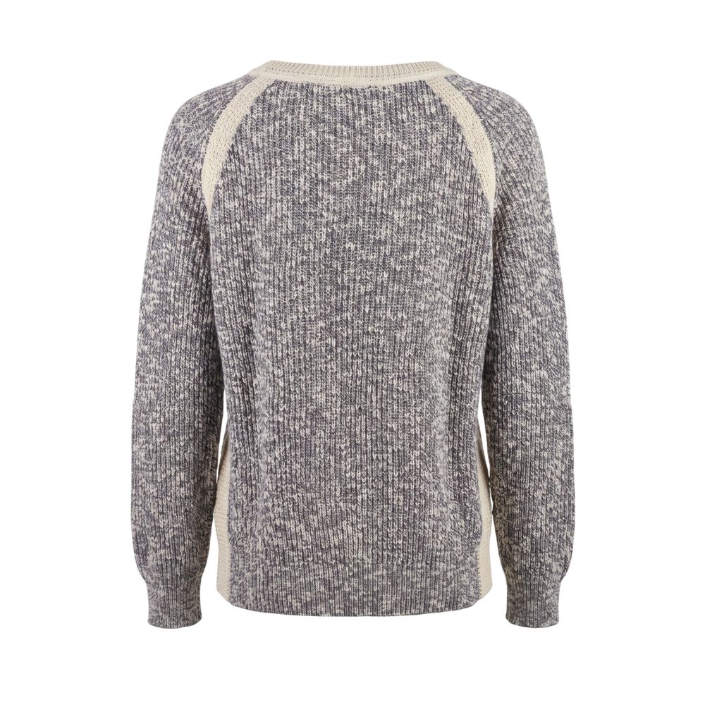 Grey Cotton Women's Sweater