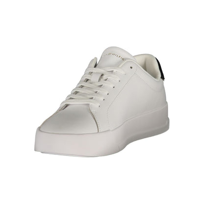 White Polyurethane Men's Sneaker