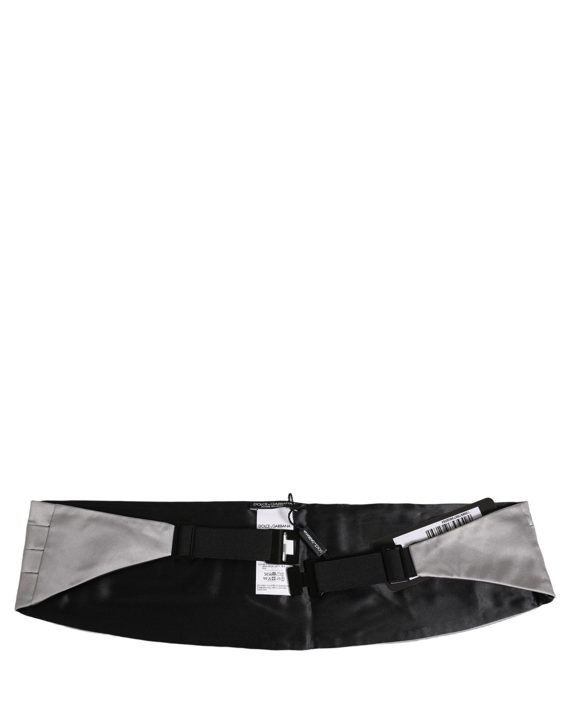 Gray Men 100% Silk Belt Waist Cummerbund