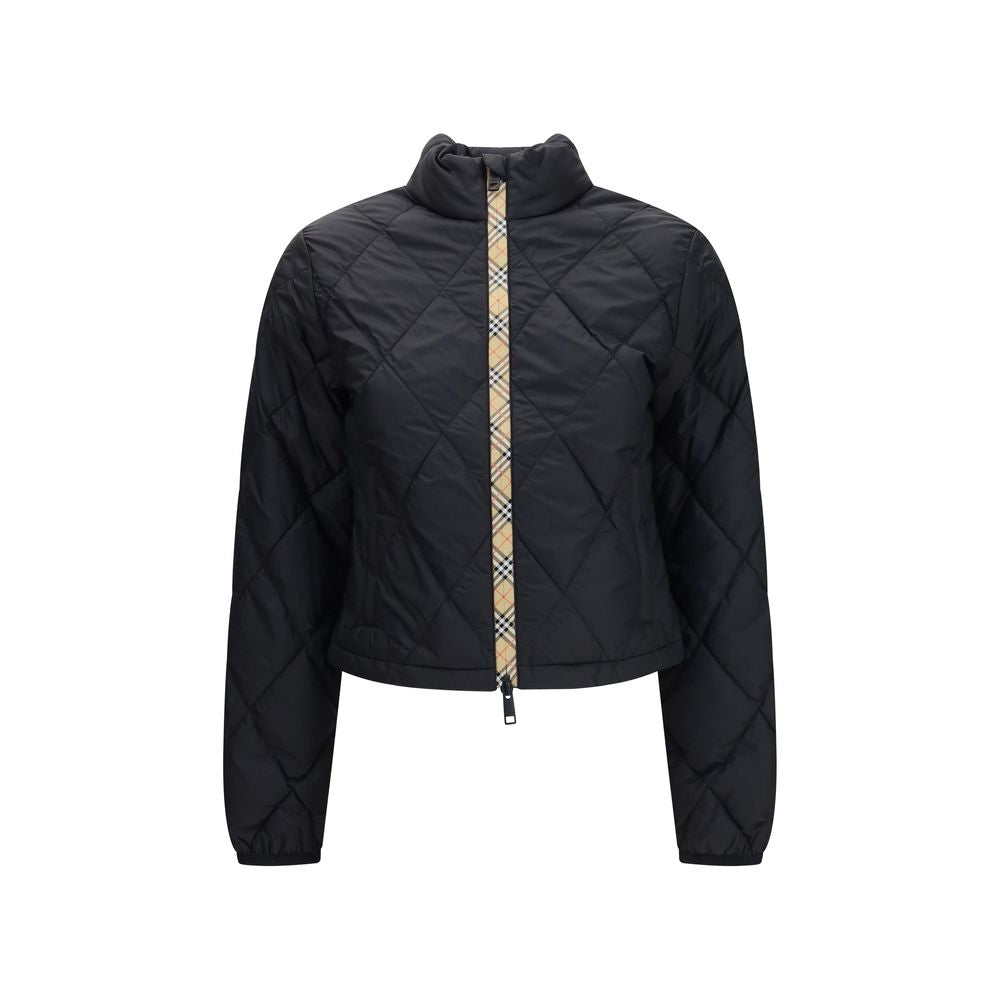 Black Polyamide Full-Length Jacket