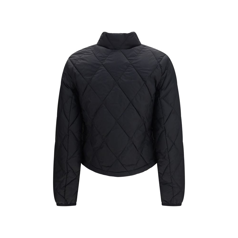 Black Polyamide Full-Length Jacket