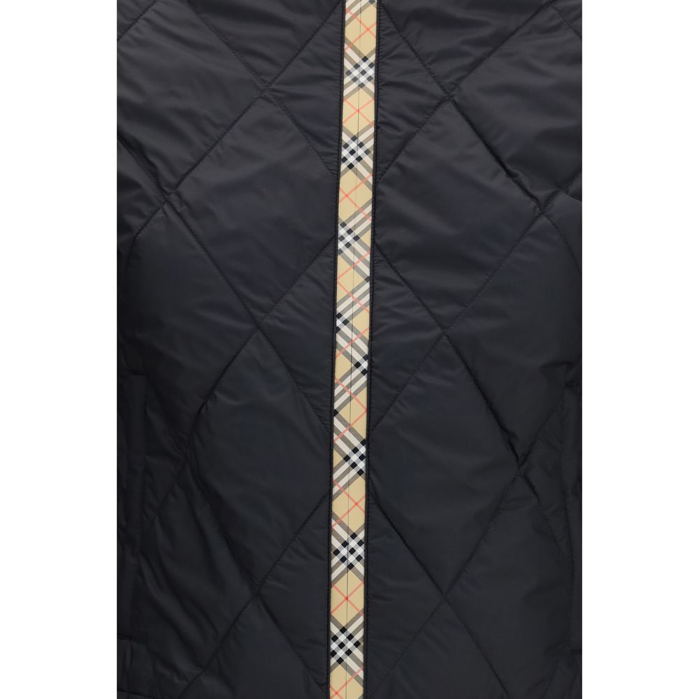 Black Polyamide Full-Length Jacket