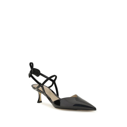 Black Calf Leather Bos Taurus High Heel Pumps