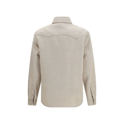 Beige Denim Shirt