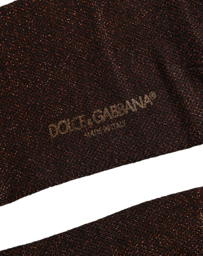 Men Brown Viscose Over The Calf Accessory Socks