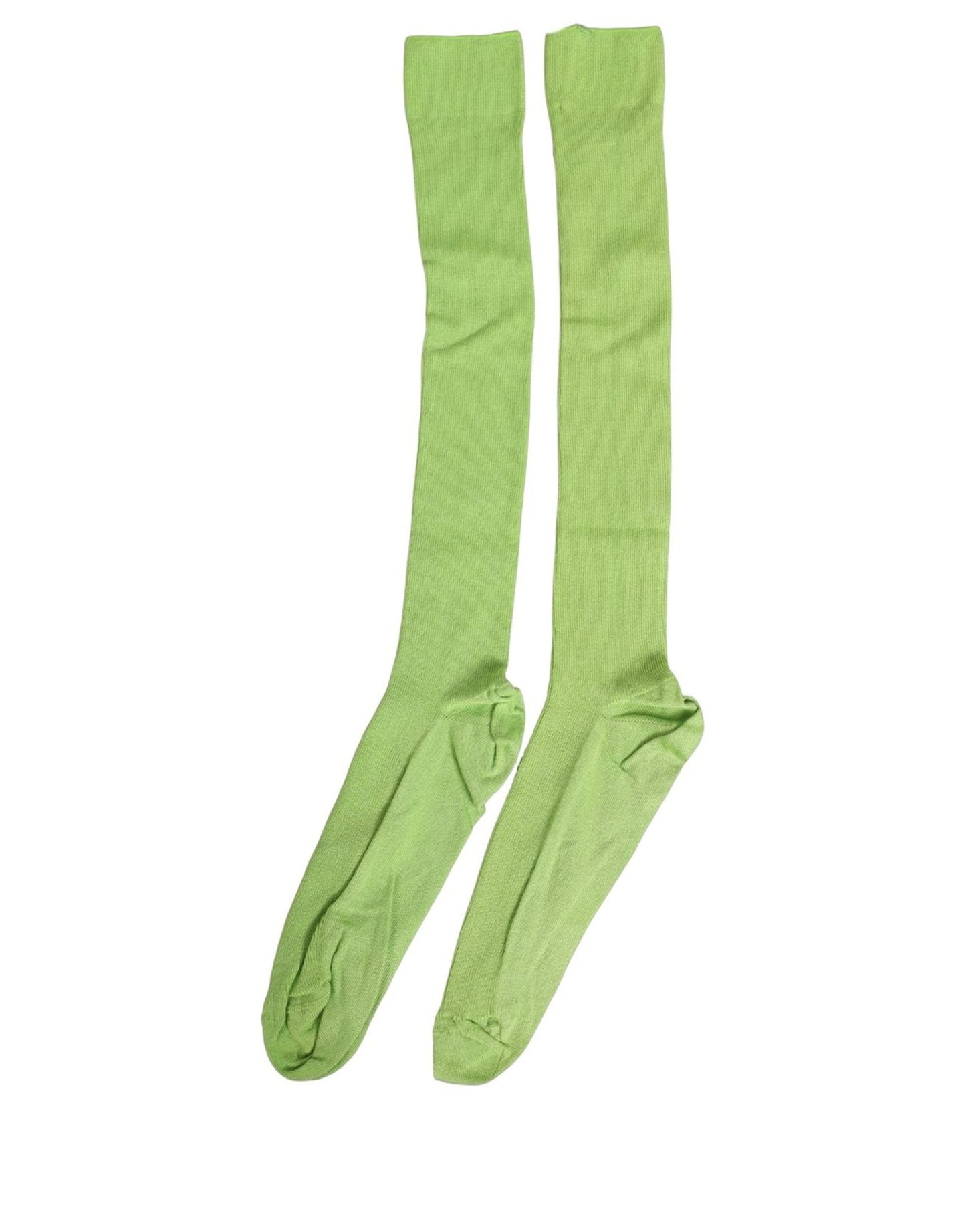 Men Green Viscose Over The Calf Accessory Socks