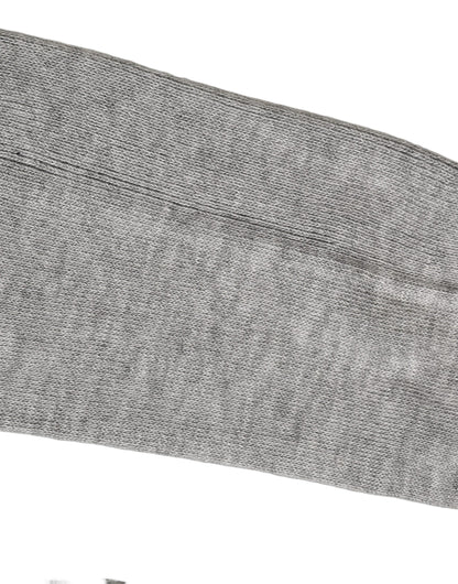 Men Gray Viscose Over The Calf Accessory Socks