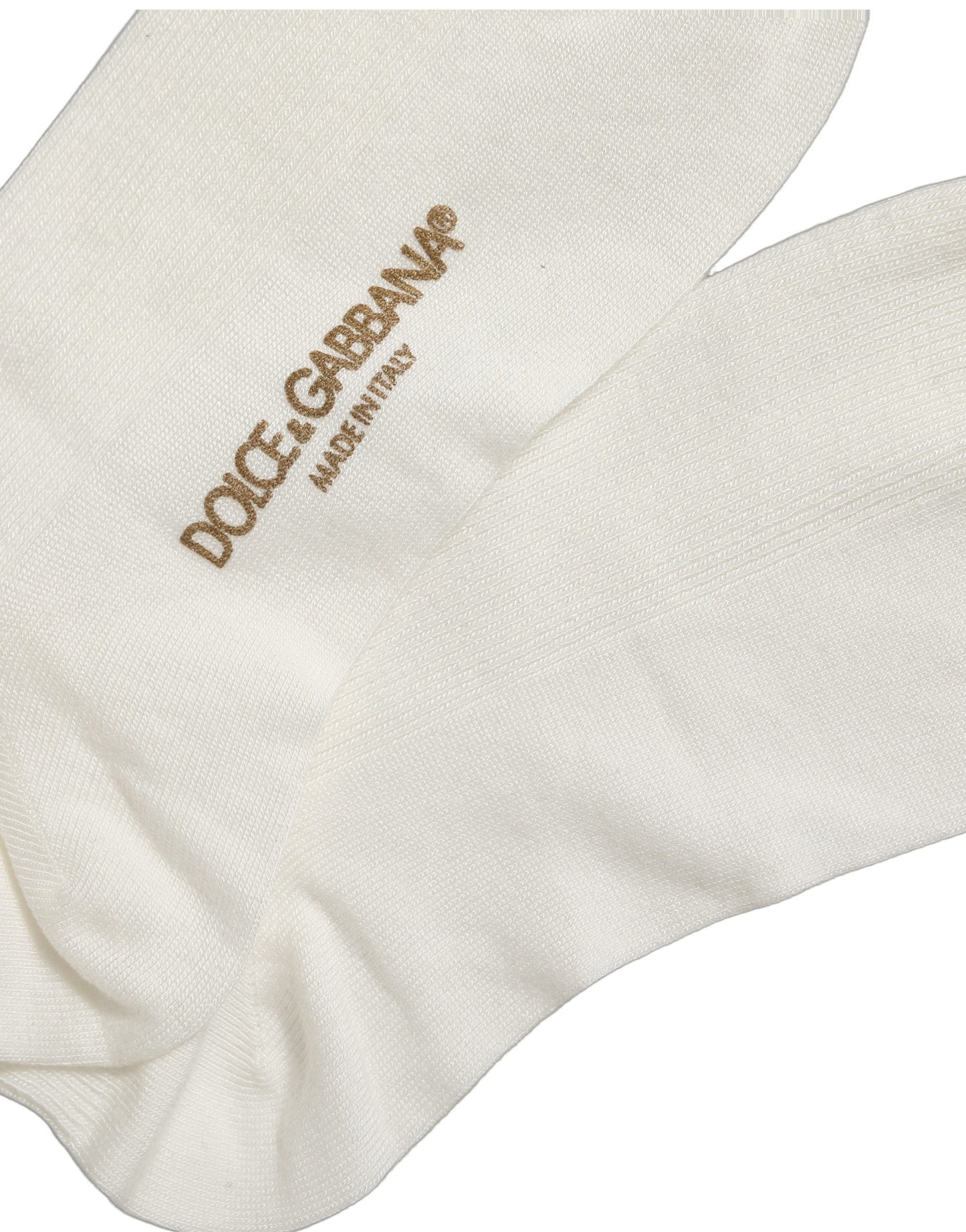 White Crown Embroidery Knee High Accessory Socks
