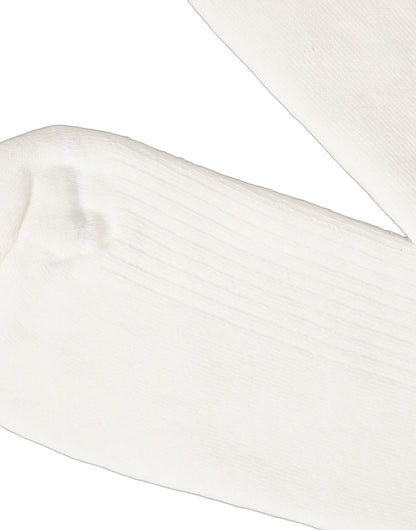 White Cotton DG Logo Mid Calf Accessory Socks