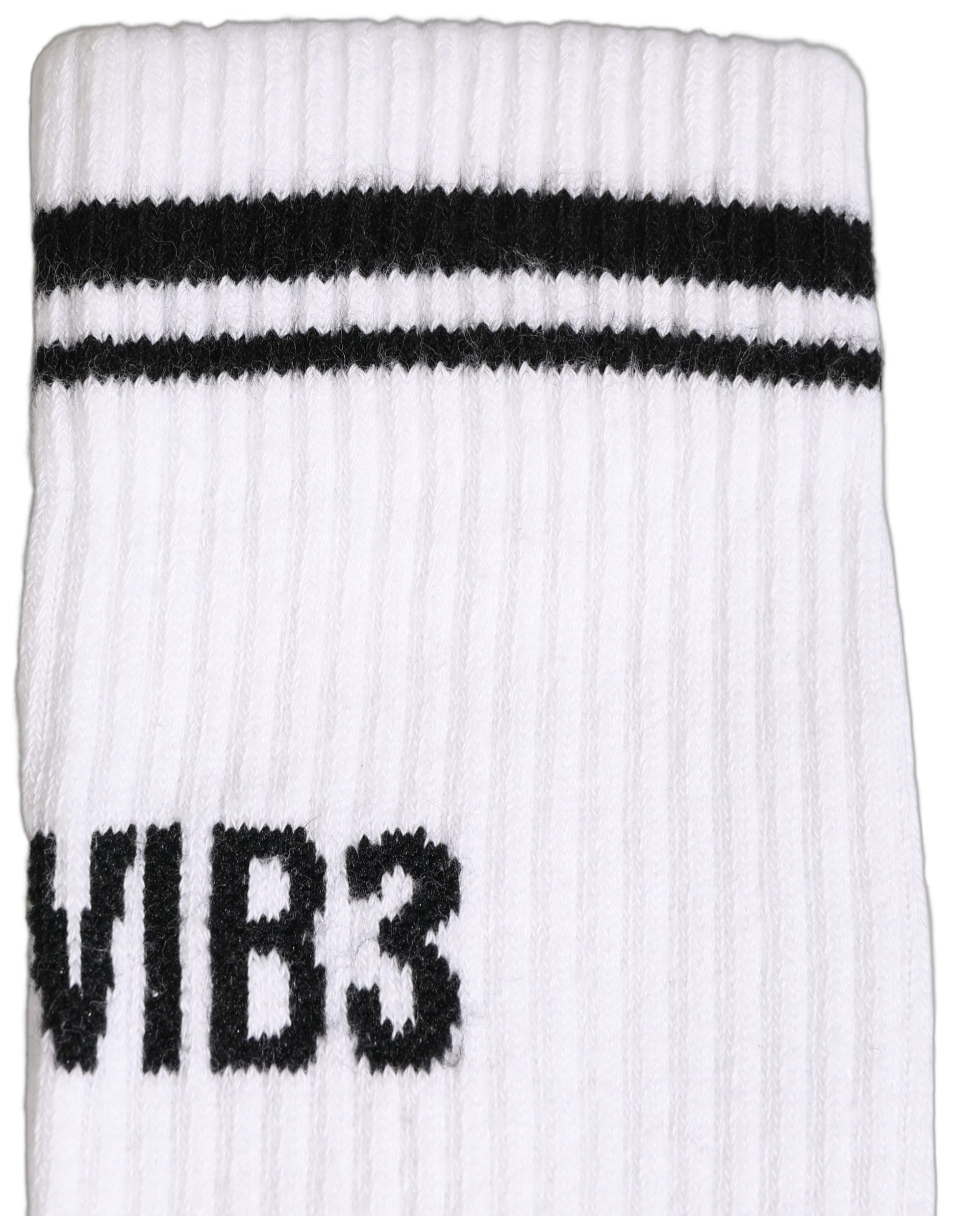Men White DGVIB3 Cotton Mid Calf Accessory Socks