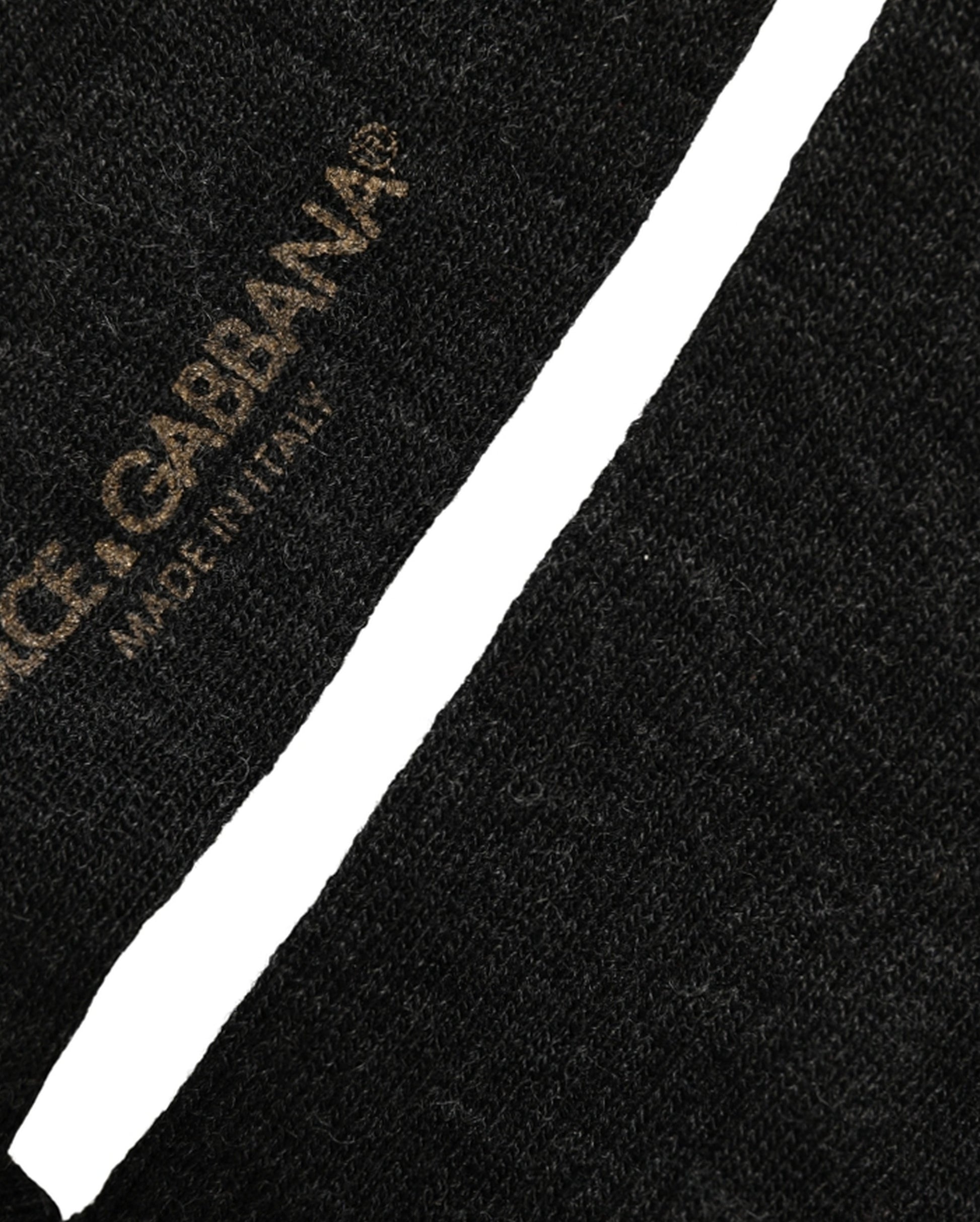 Black Wool DG Logo Mid Calf Accessory Socks