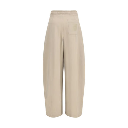 Beige Polyamide Athletic Pants