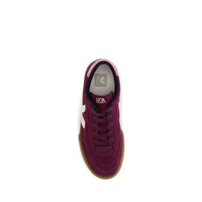Purple Suede Leather Sneakers