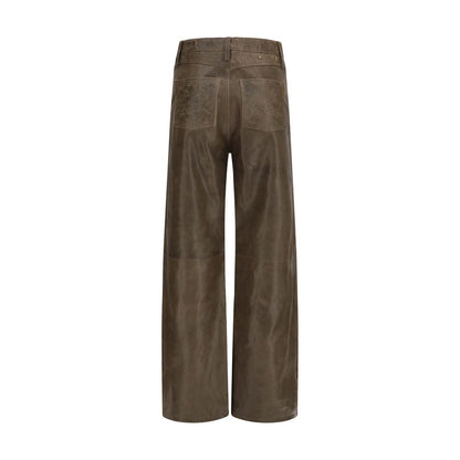 Brown Leather Pants