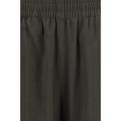 Bicolor Viscose Casual Pants