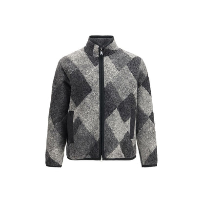 Gray Wool Oves Aries Full-Length Jacket