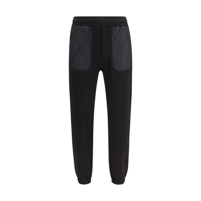 Black Cotton Athletic Pants