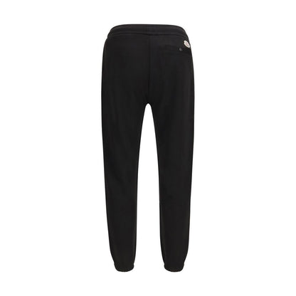 Black Cotton Athletic Pants