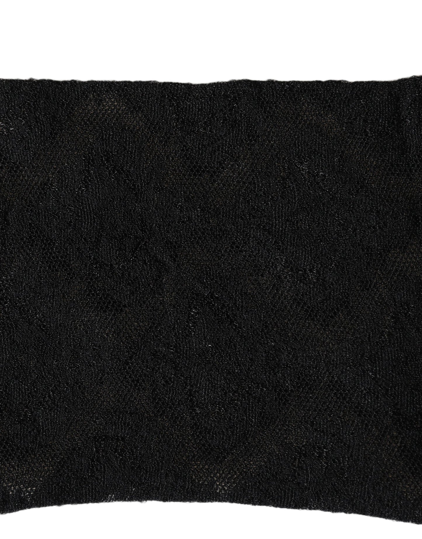 Black Floral Nylon Stretch Mid Calf Socks