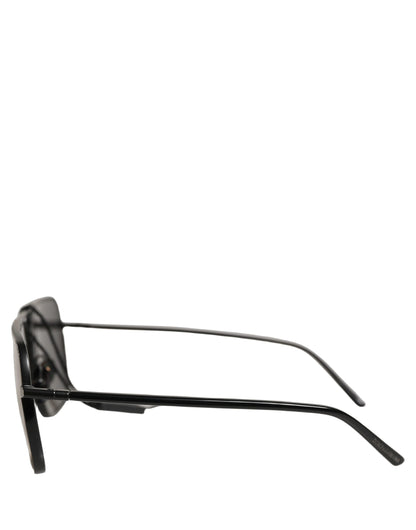 Black DG2193J Rectangular Metal Frame Eyewear Sunglasses