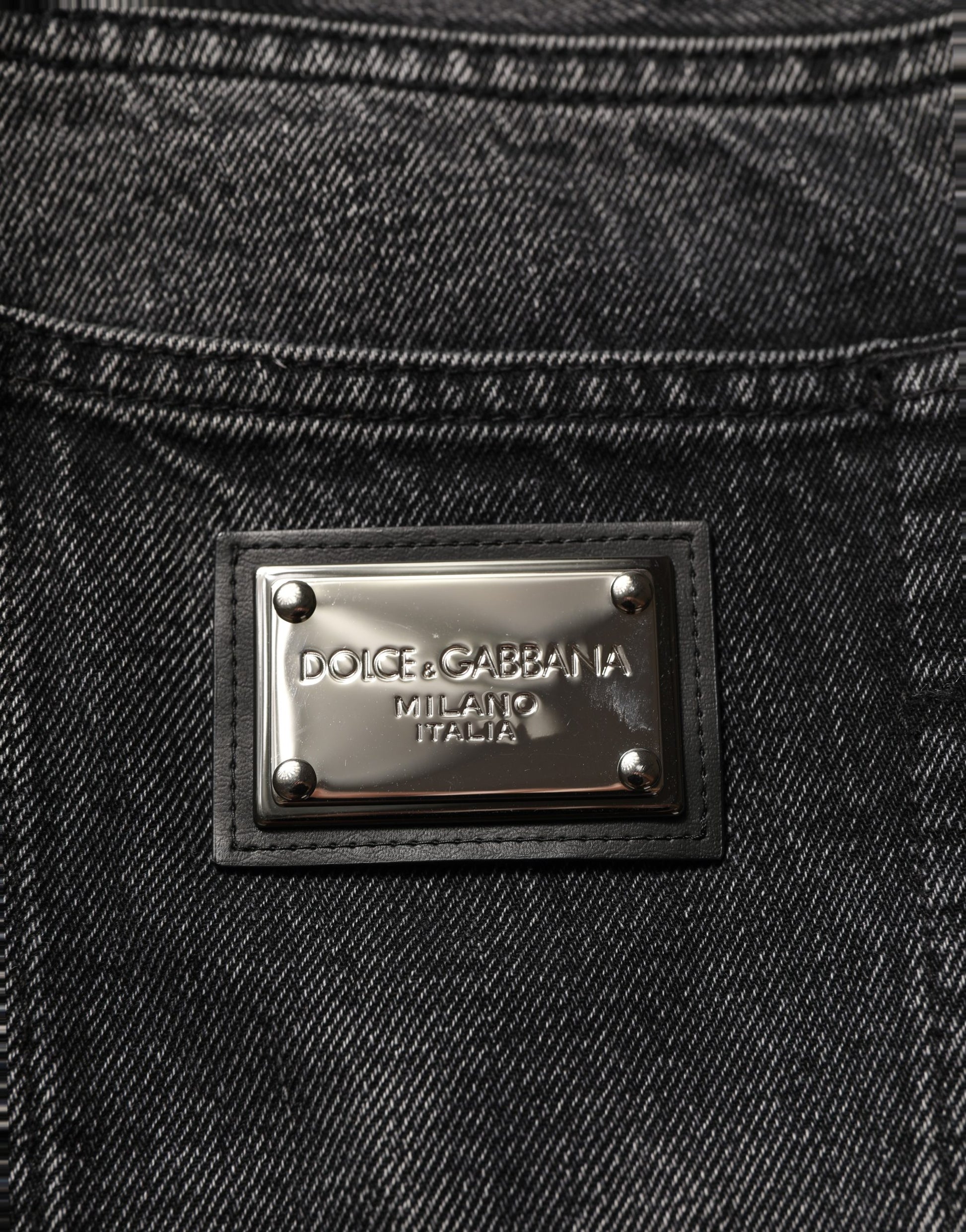 Dark Gray Cotton Baggy Cargo Men Denim Jeans