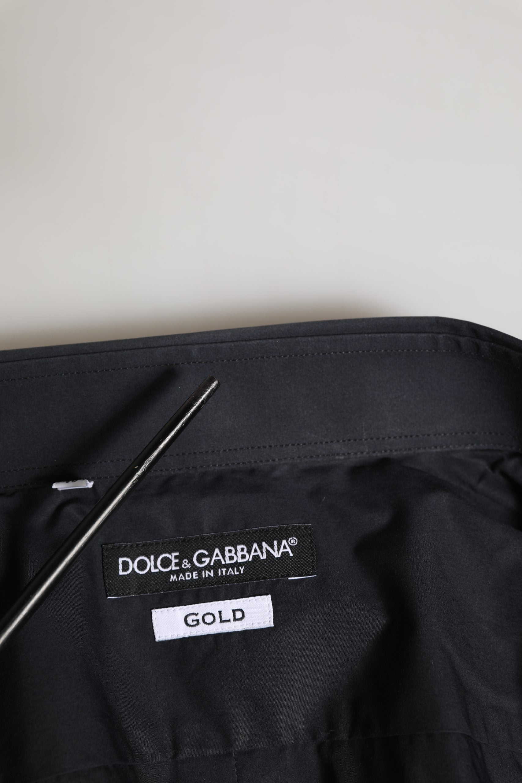 Black GOLD Long Sleeves Formal Dress Shirt