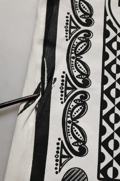 White Bandana Print Cotton CrewNeck T-shirt