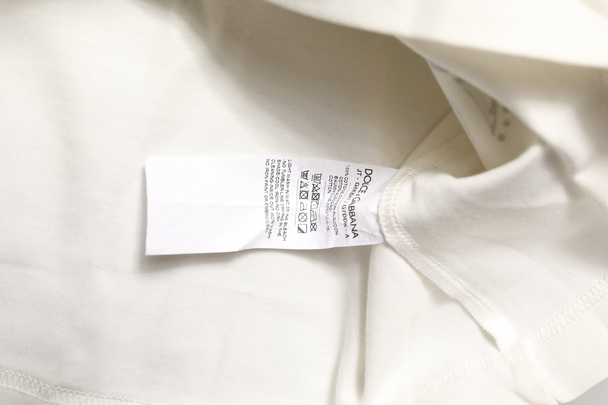 White Bandana Print Cotton Crew Neck T-shirt