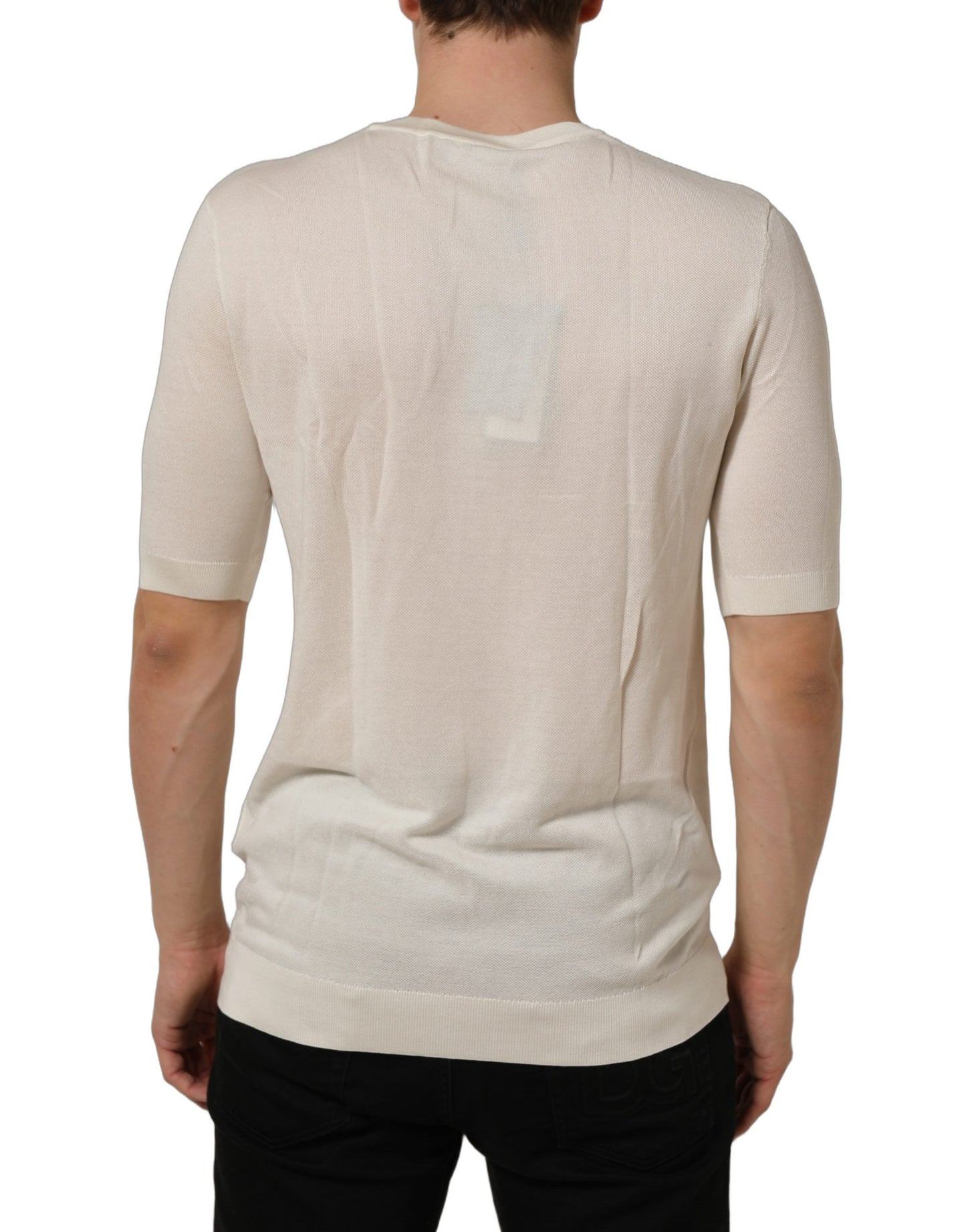 Off White Crew Neck Short Sleeves T-shirt
