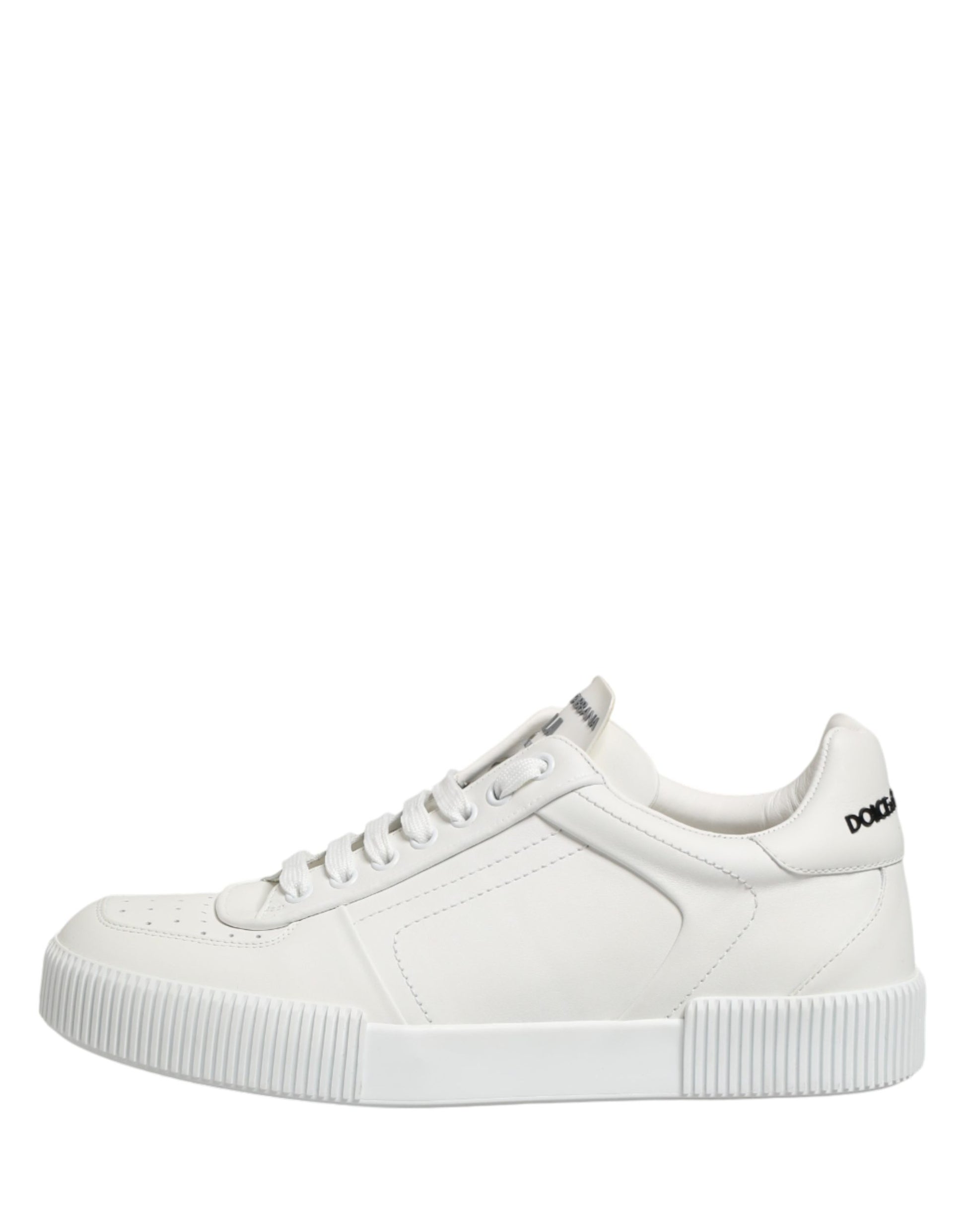 White Miami Leather Low Top Men Sneakers Shoes