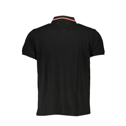 Black Cotton Men's Polo Shirt