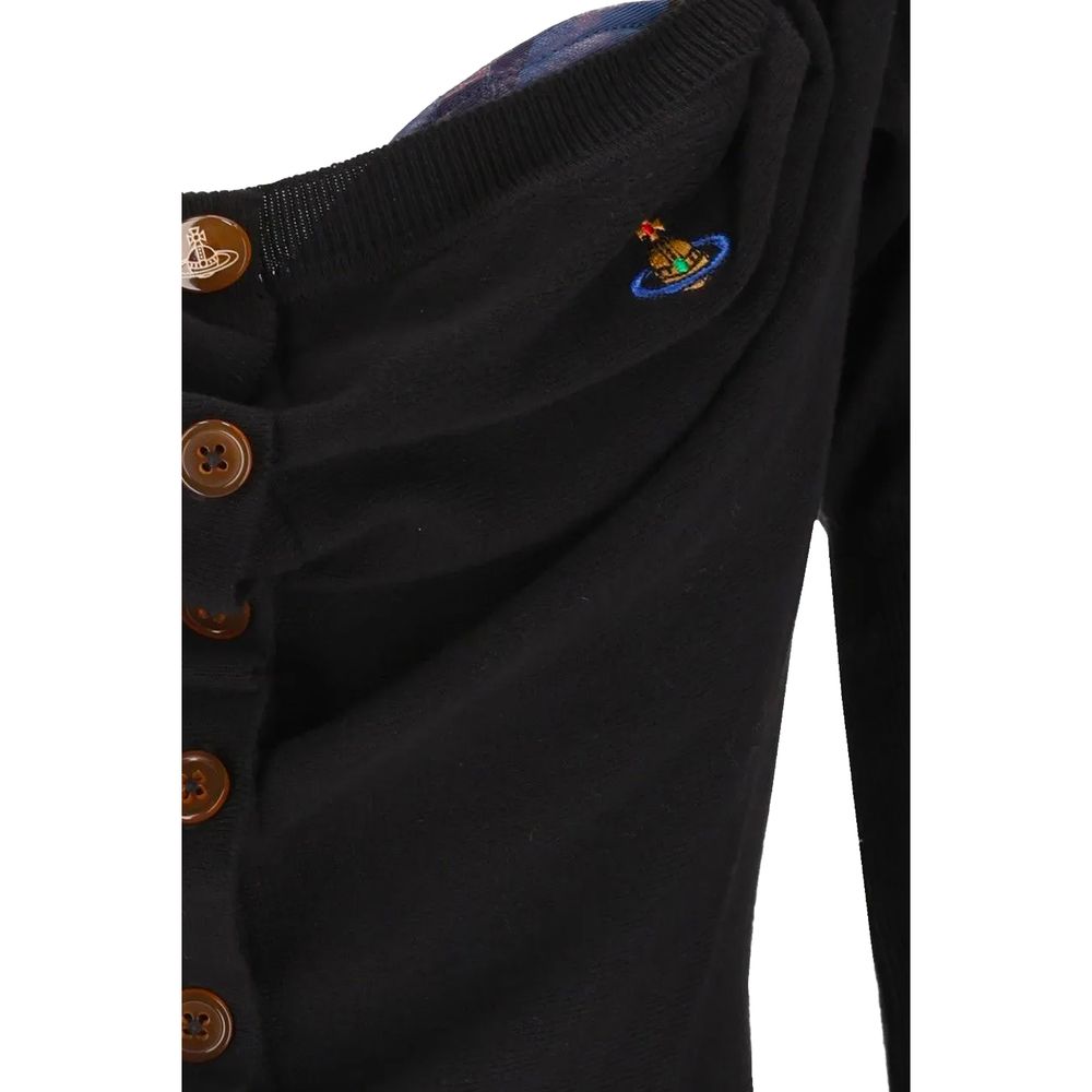 Black Silk Cardigan