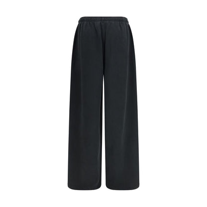 Black Cotton Casual Pants
