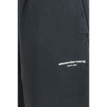 Black Cotton Casual Pants