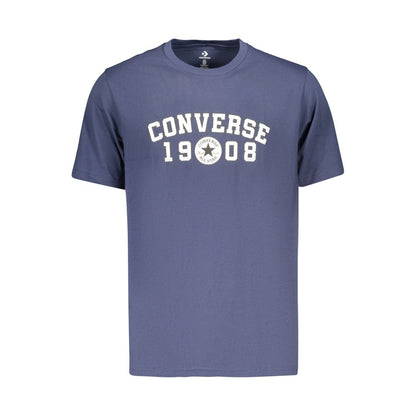 Blue Cotton Men's T-Shirt